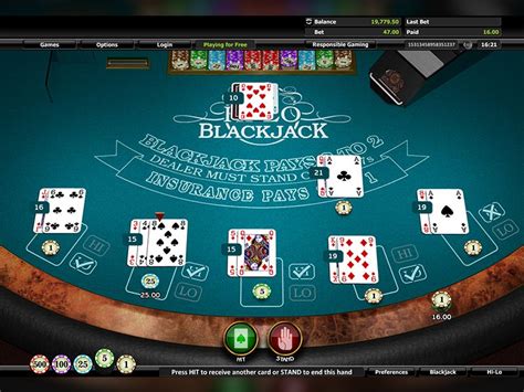 blackjack en linea gratis